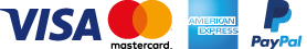 We accept Visa, MasterCard, Visa Debit and PayPal