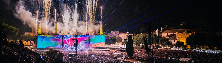 rock roma music festival stage