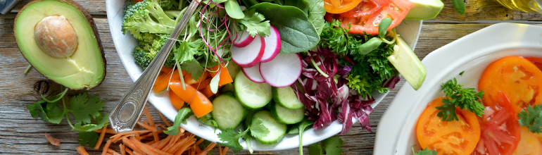 bowl of vegetables and salad