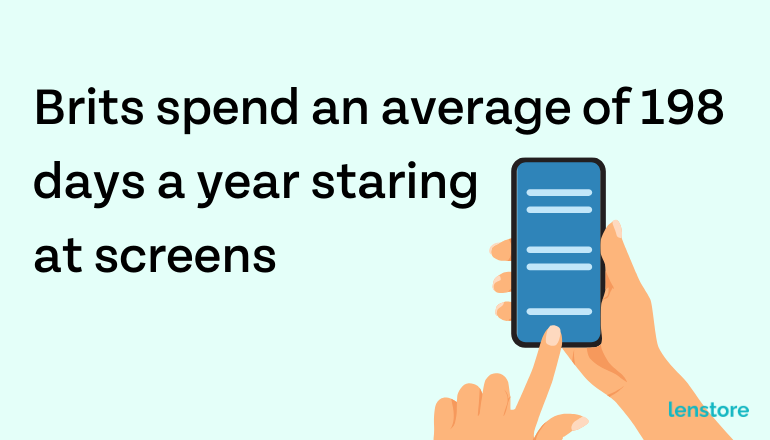 Average Screen Time Infographic