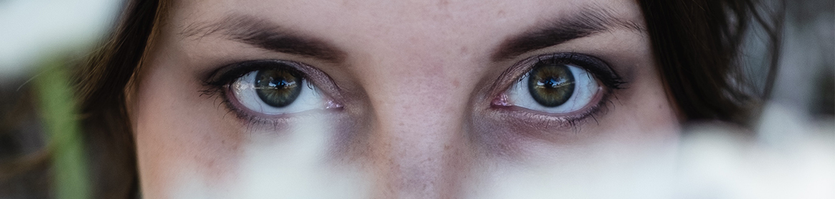 Close up of woman's eyes