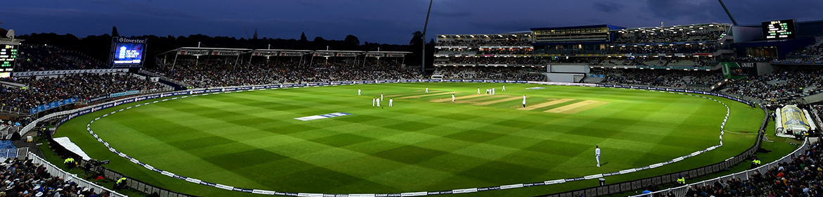 Cricket match in stadium