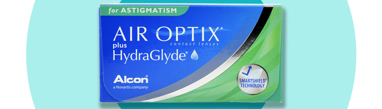Air Optx plus HydraGlyde for Astigmatism product packshot for dry eyes