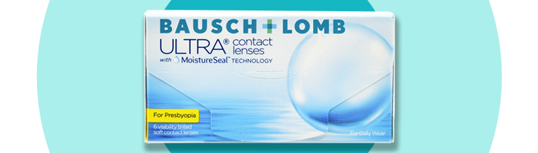 B+L Ultra lenses for Presbyopia product packshot for dry eyes