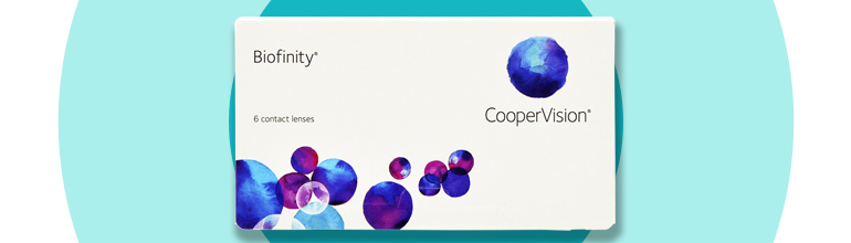 Biofinity product packshot for dry eyes