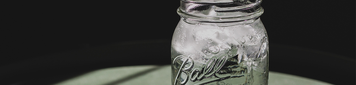 Water in a jar