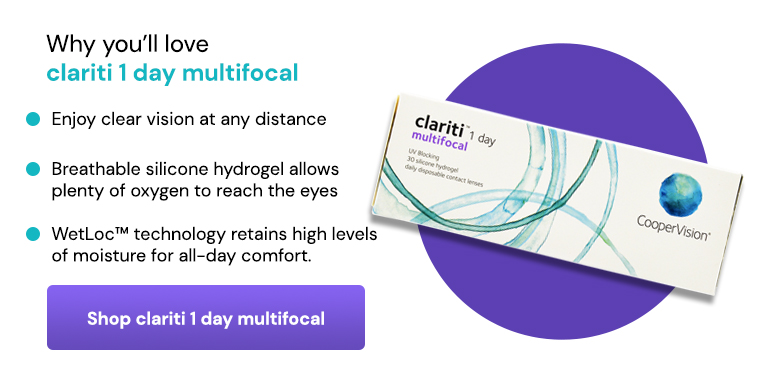 Clariti 1 Day Multifocal Banner