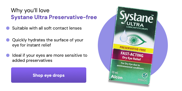 systane ultra eye drops banner