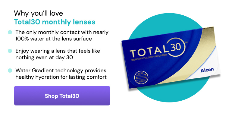 Total30 Monthly lenses banner