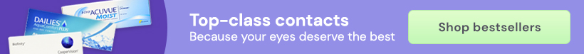 Bestselling contact lens banner