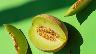 sliced fresh melon 