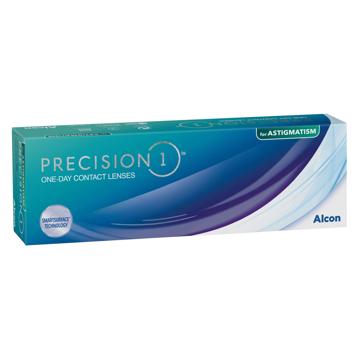 Precision 1 for Astigmatism (30 Contact Lenses), Alcon, Toric Daily Disposables, Silicone Hydrogel