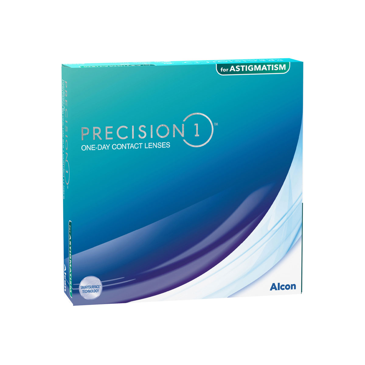 Precision 1 for Astigmatism (90 Contact Lenses), Alcon, Toric Daily Disposables, Silicone Hydrogel